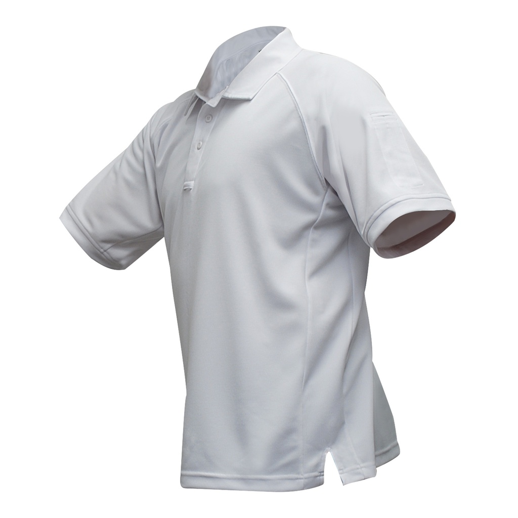 VERTX COLDBLACK S/S POLO WHT LARGE