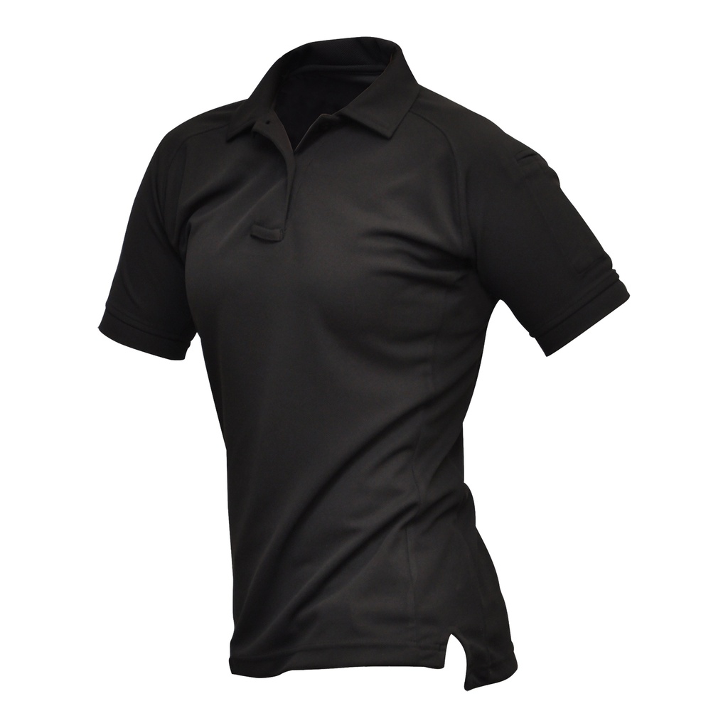 VERTX COLDBLACK WMN S/S POLO BLK LRG