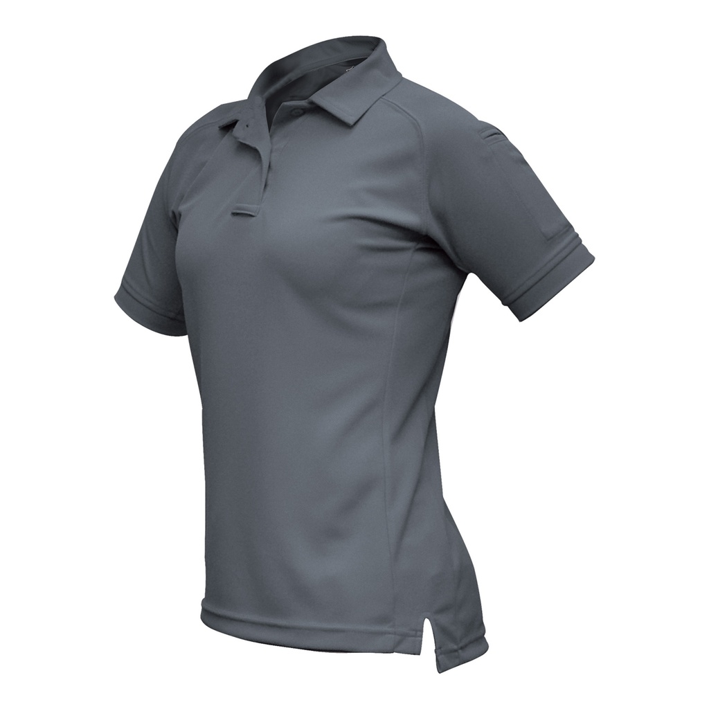 VERTX COLDBLACK WMN S/S POLO GRY MED