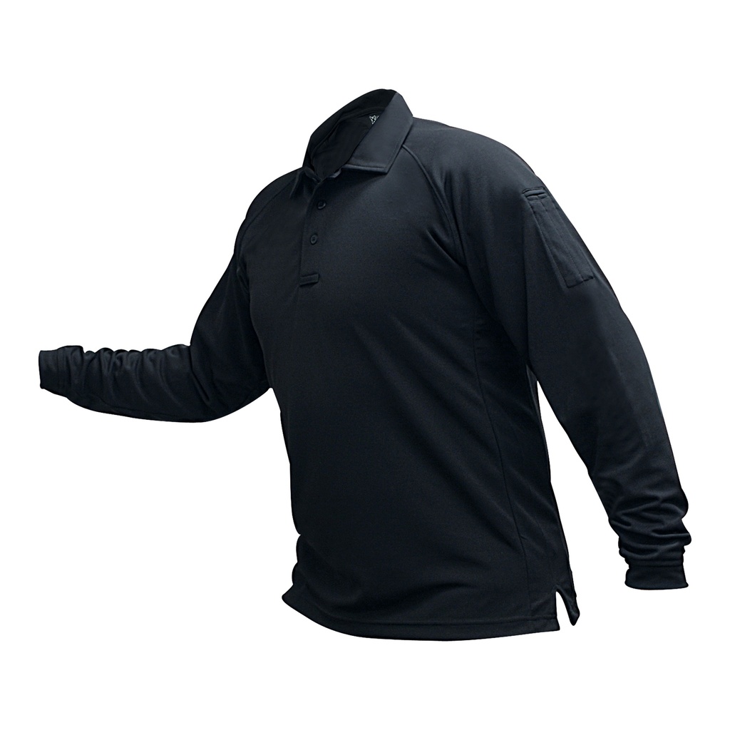 VERTX COLDBLACK L/S POLO NVY 2XL