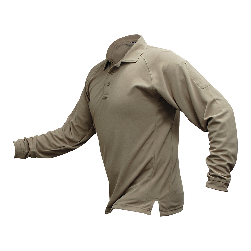 VERTX COLDBLACK L/S POLO TAN 4XL