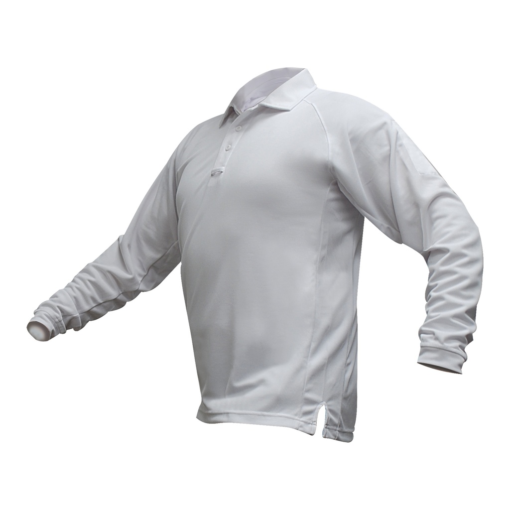 VERTX COLDBLACK L/S POLO WHT 3XL