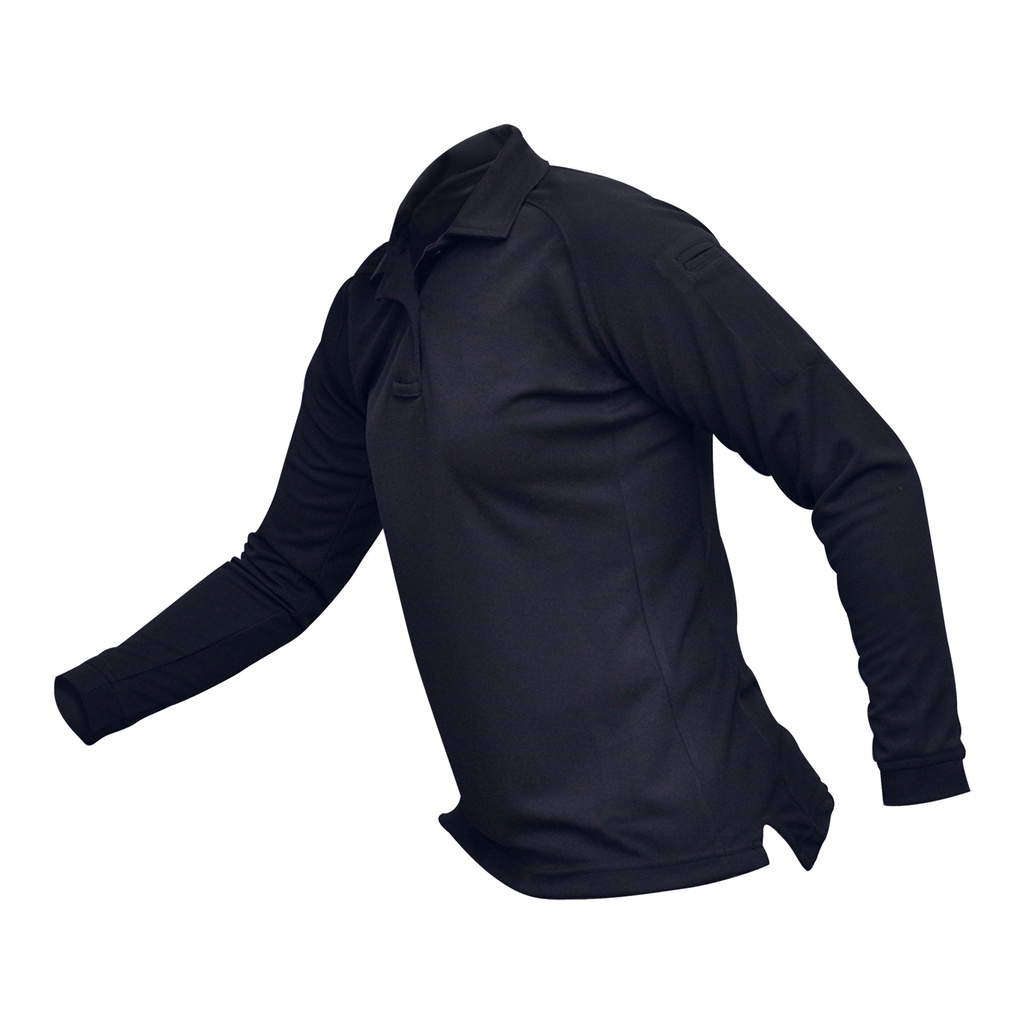 VERTX COLDBLACK WMN L/S POLO NVY LRG