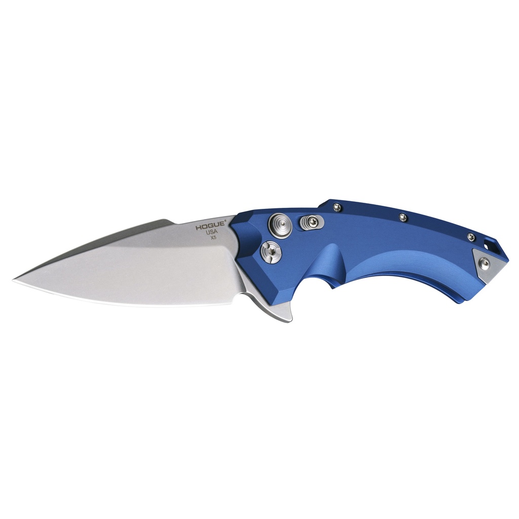 HOGUE X5 3.5" FOLDER TUMBLED BLUE