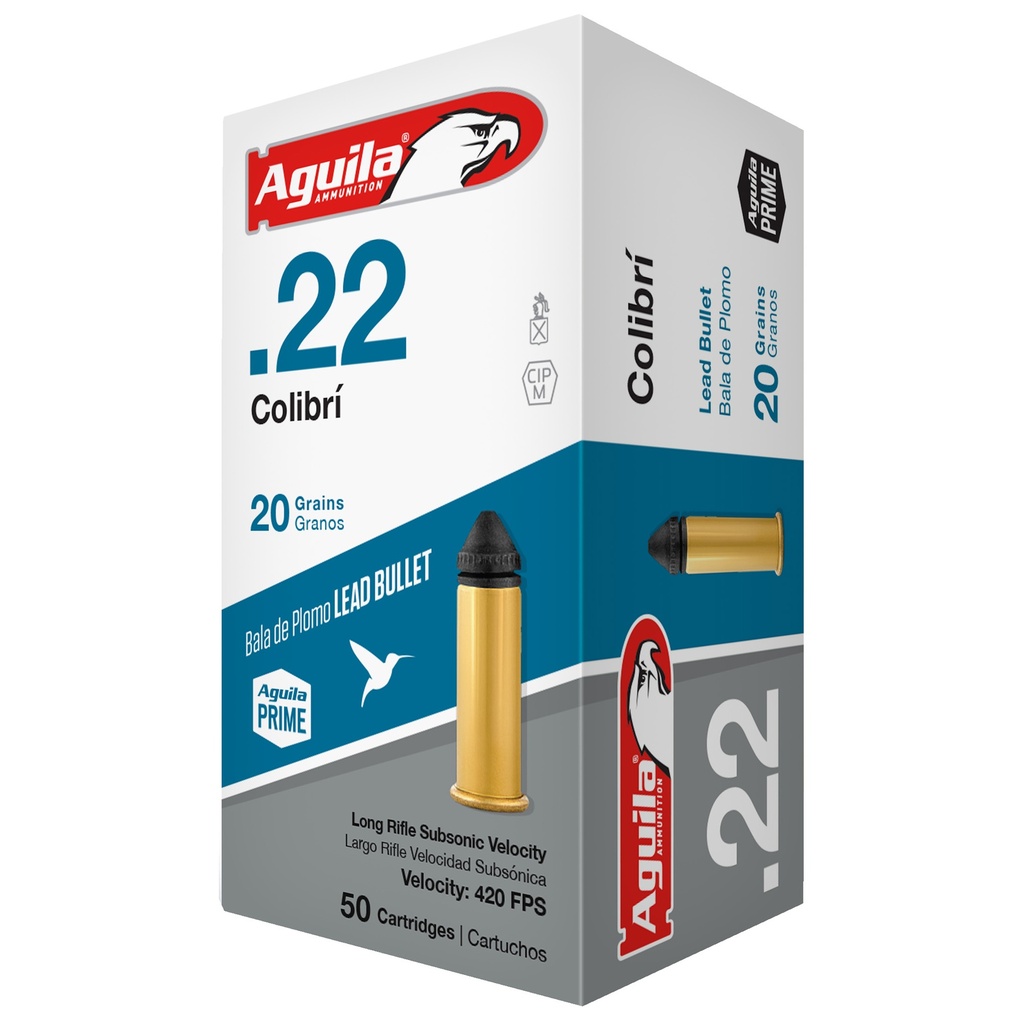 AGUILA 22LR COLIBRI 20GR 50/1000