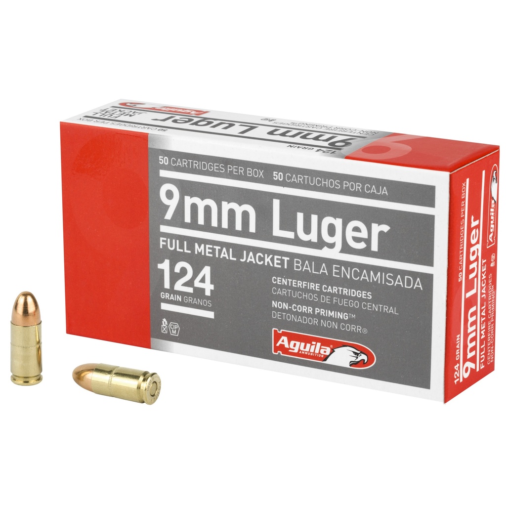 AGUILA 9MM 124GR FMJ 50/1000