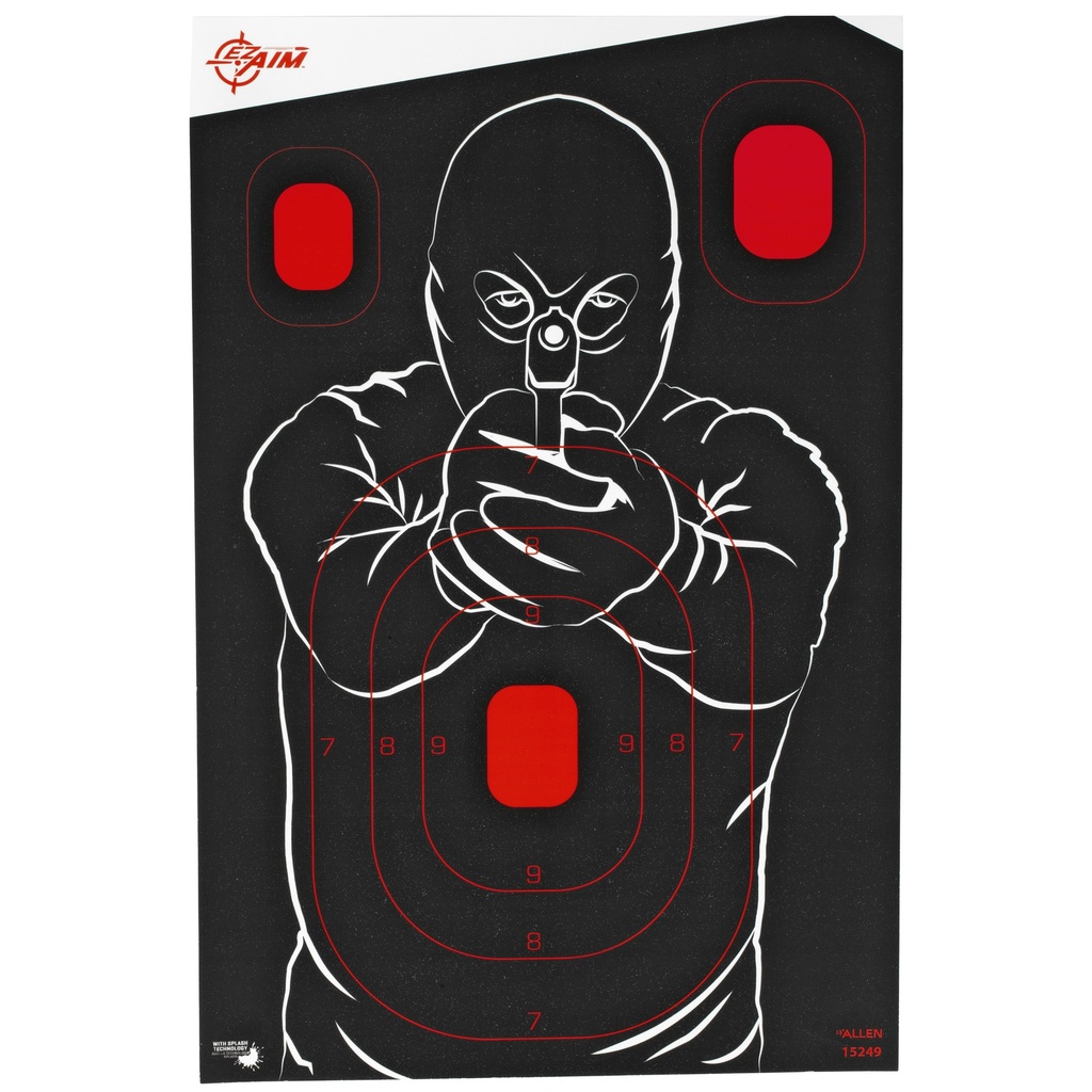 ALLEN EZ AIM 12"X18" BAD GUY 5PK