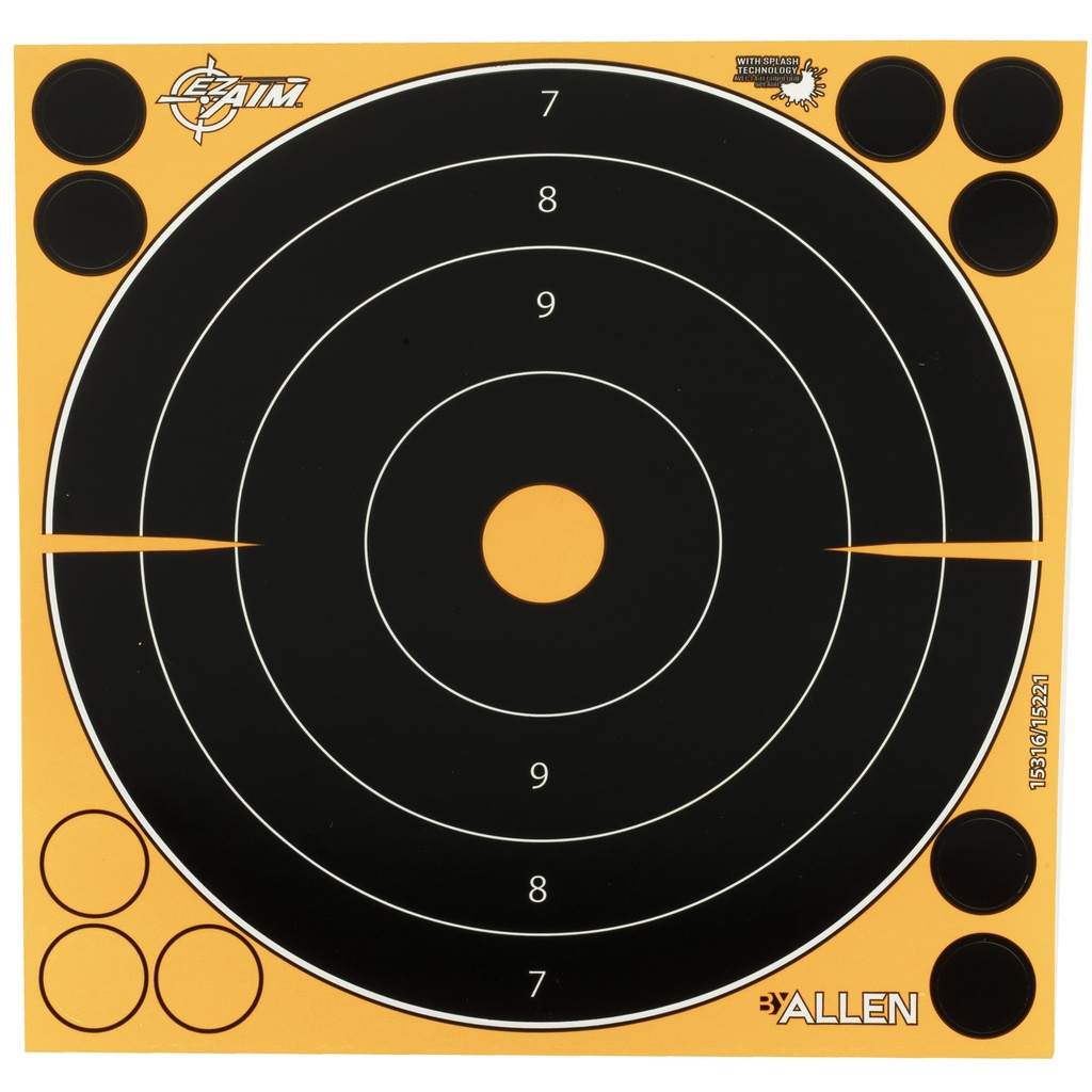 ALLEN EZ AIM 8" BULLSEYE 6PK