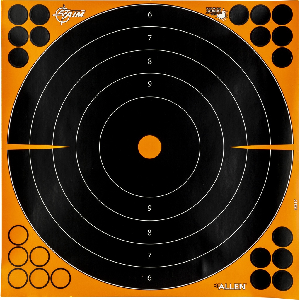 ALLEN EZ AIM SPLASH 12"BULLSEYE 25PK