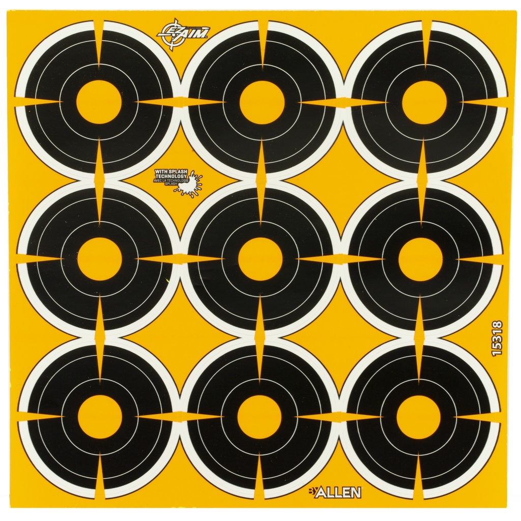 ALLEN EZ AIM 2" BULLSEYE 12 SHEETS