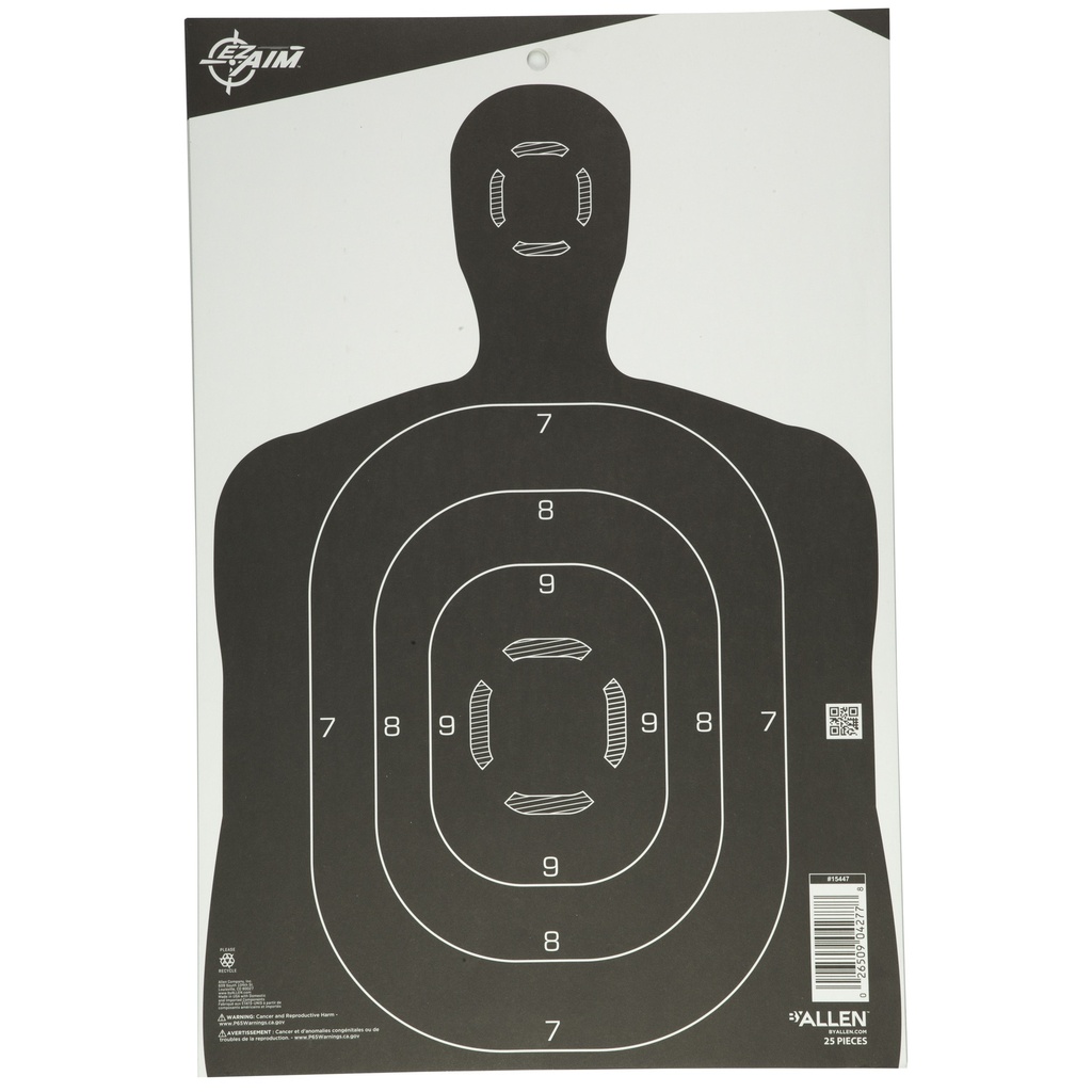 ALLEN EZ AIM SILHOUETTE 12X18 25PK