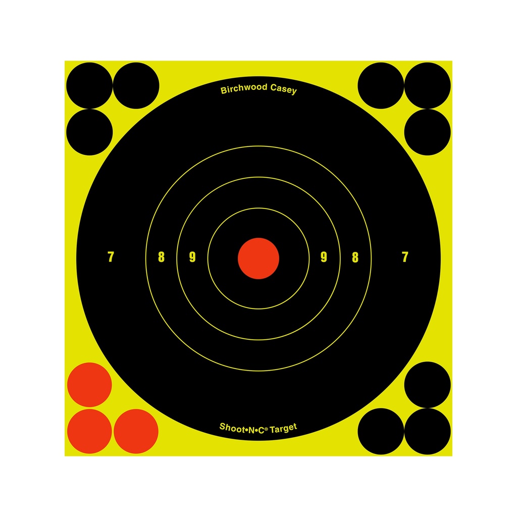 B/C SHT-N-C RND BULLSEYE TGT 12-6"