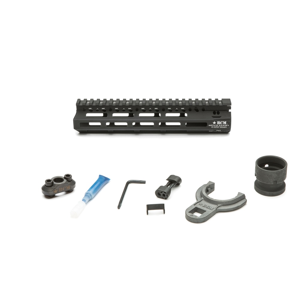 BCM GUNFTR MCMR RAIL 556 9" BLK MLOK