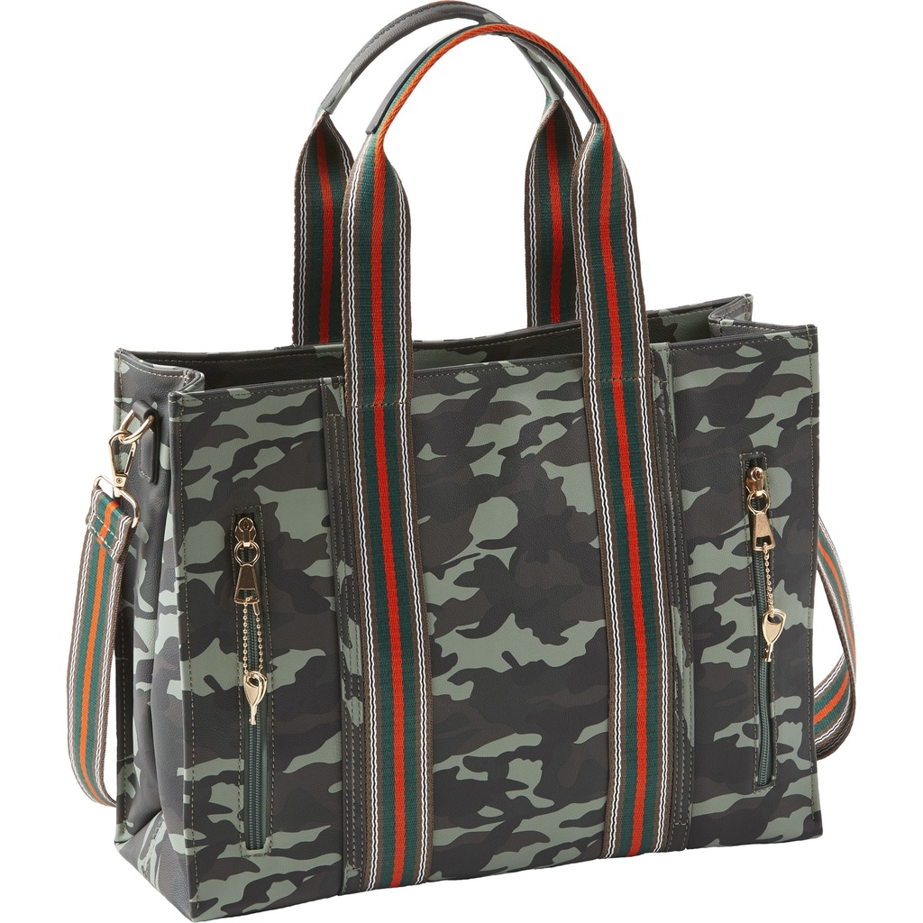 BULLDOG CROSS BODY PURSE CAMO