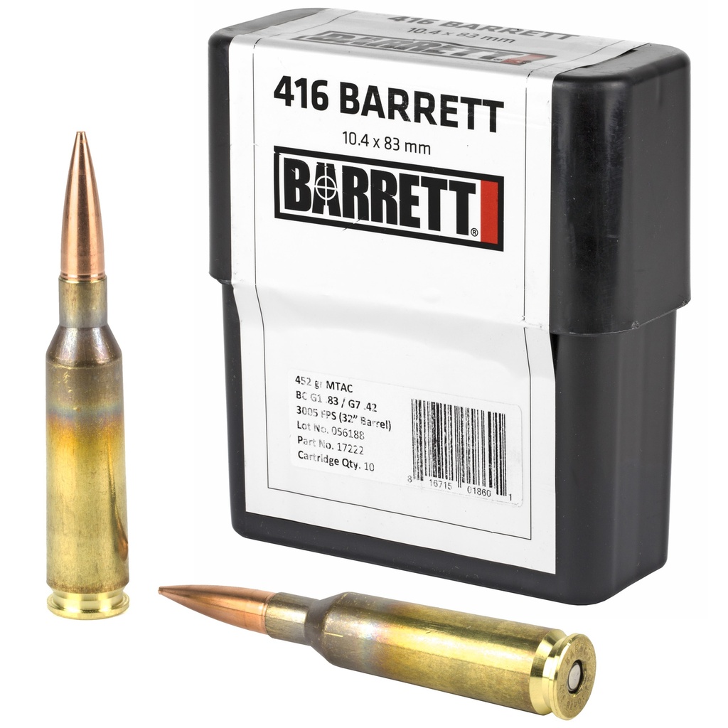 BARRETT .416B 452GR MTAC 10RD/BX