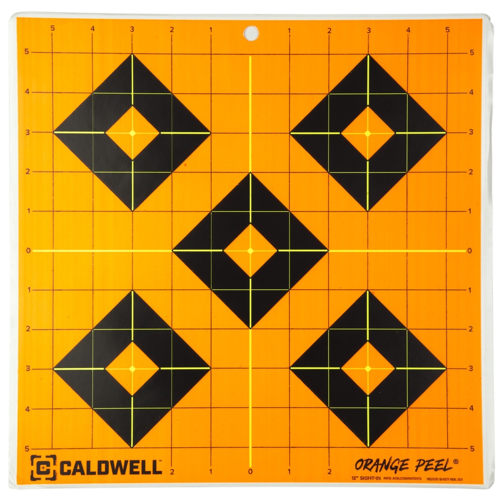 CALDWELL SIGHT-IN TRGT 12" 5PK