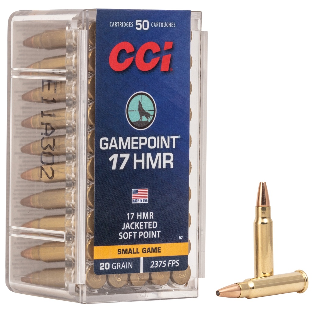 CCI 17HMR 20GR GAME PNT 50/2000