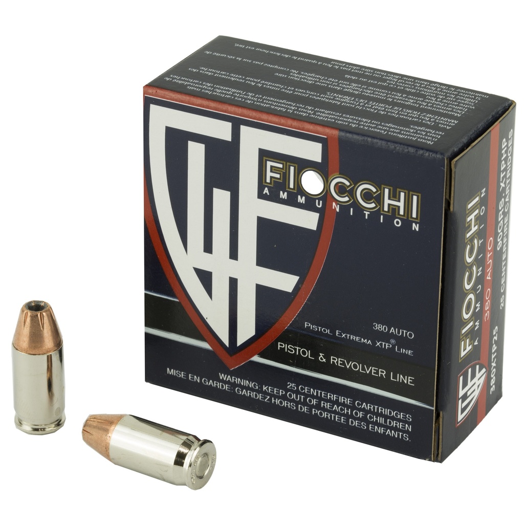 FIOCCHI 380ACP 90GR XTP 25/500