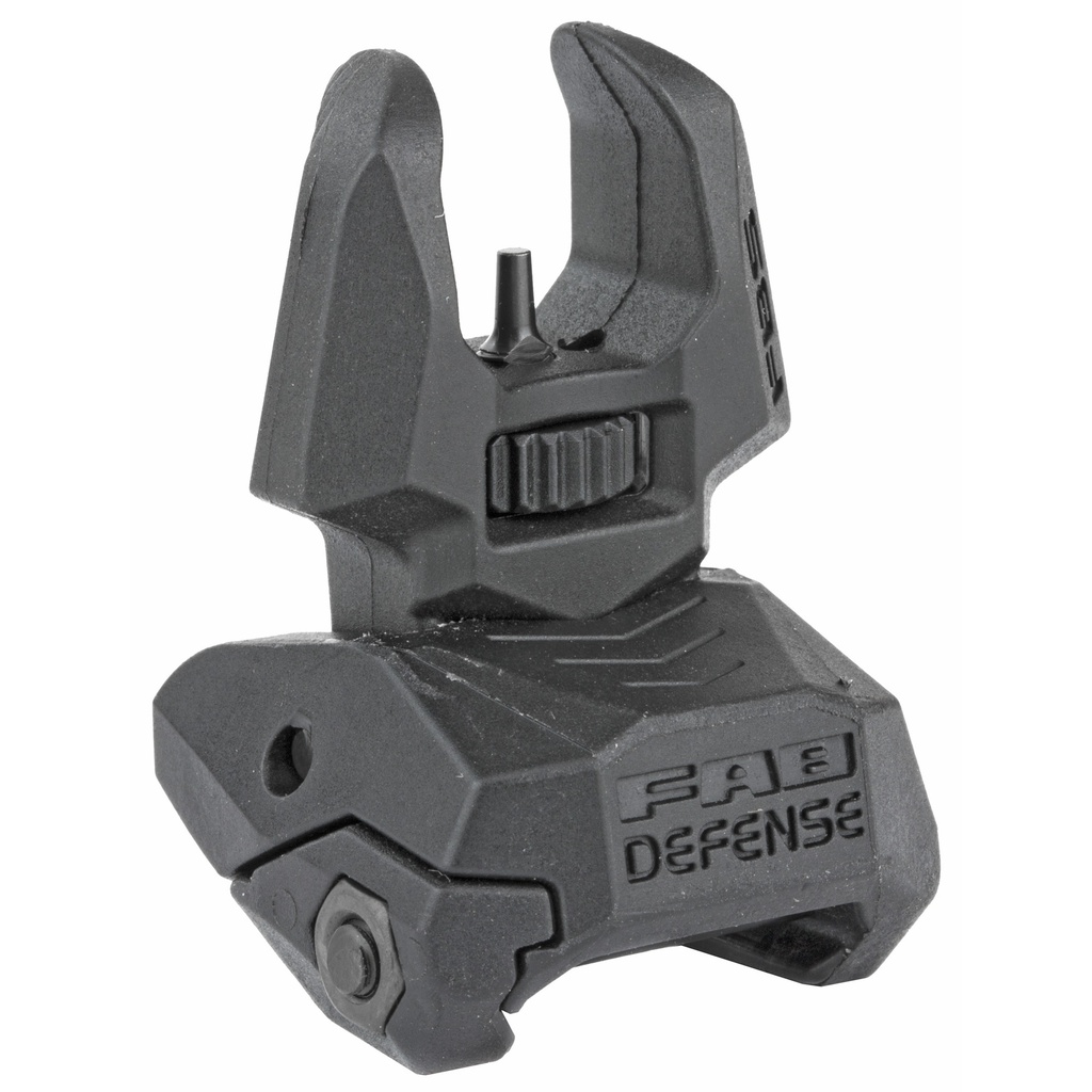 FAB DEF FRONT POLY FLIP-UP SIGHT BLK