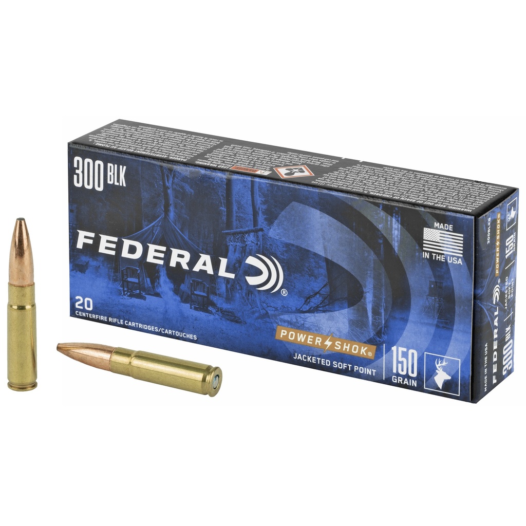 FED 300BLK 150GR POWER-SHK SP 20/200