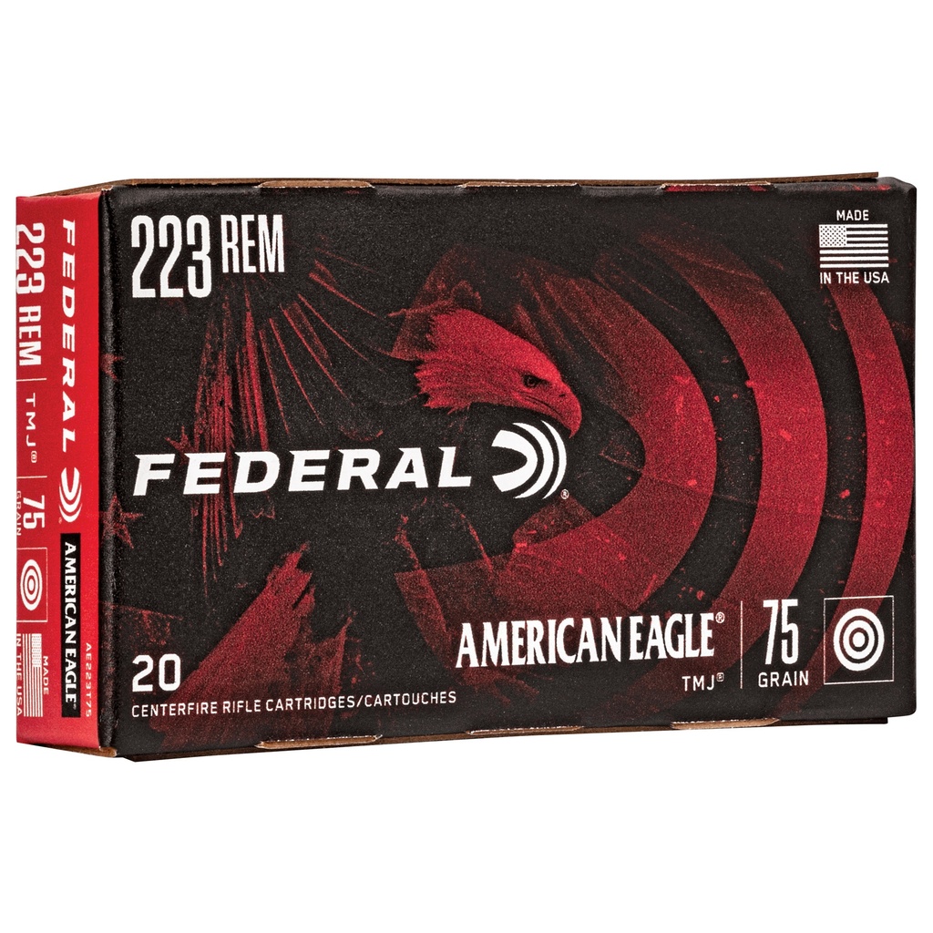 FED AM EAGLE 223 REM 75GR TMJ 20/500