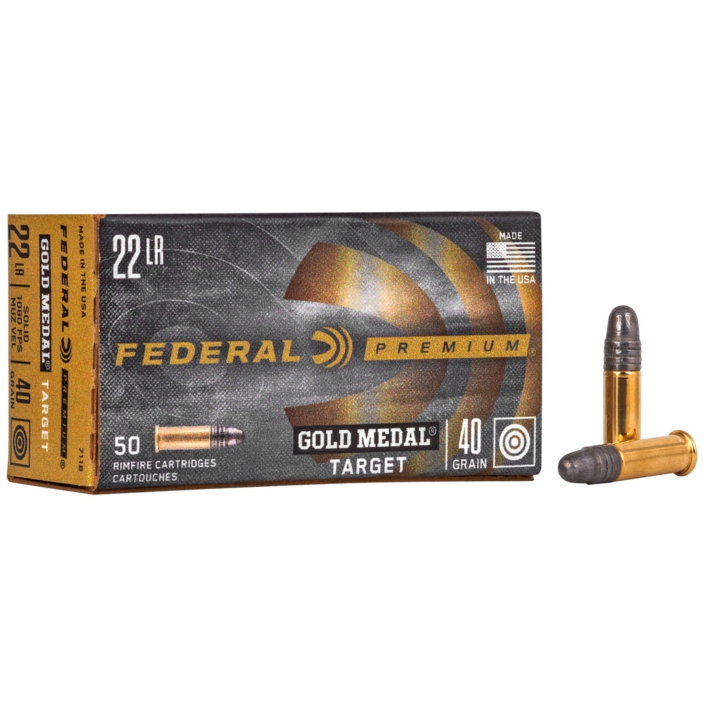 FED GOLD MDL 22LR 40GR TGT 50/5000