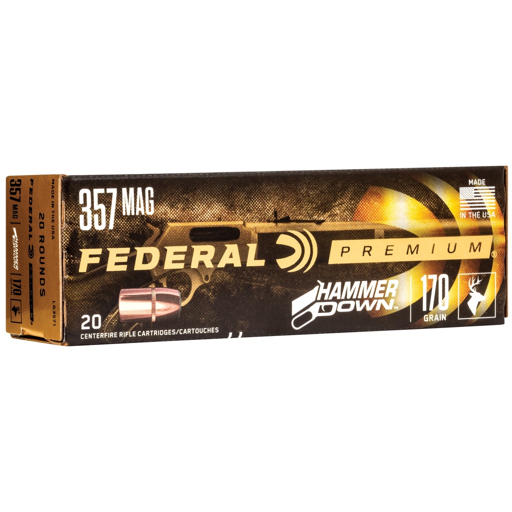 FED HMR DWN 357MAG 170GR SP 20/200