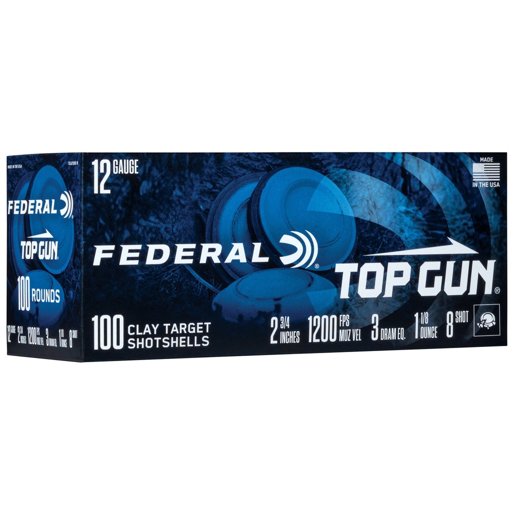 FED TOP GUN 12GA 2.75" #8 100/200