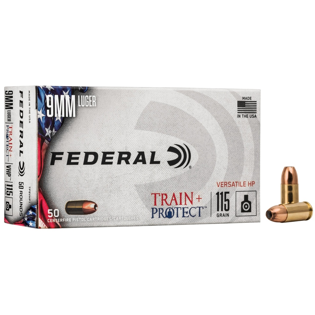 FED TRAIN/PROTCT 9MM 115GR VHP 50