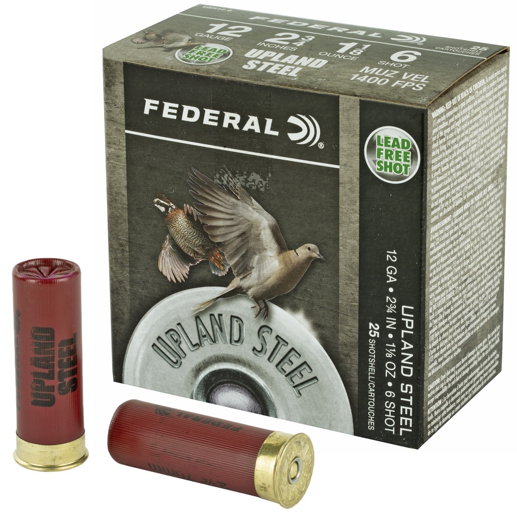 FED FLD/RANGE STEEL 12GA 2 3/4 #6 25