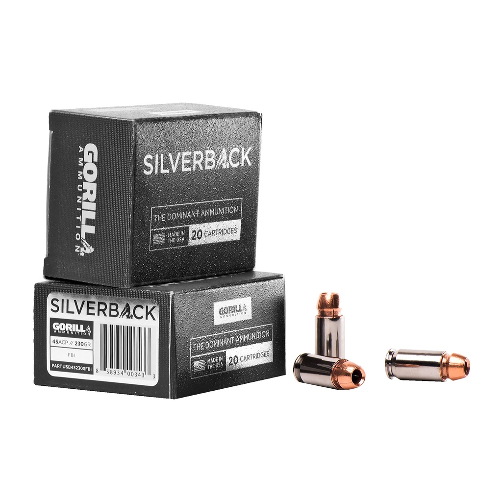 GORILLA SLVRBCK 45ACP 230GR FBI 20