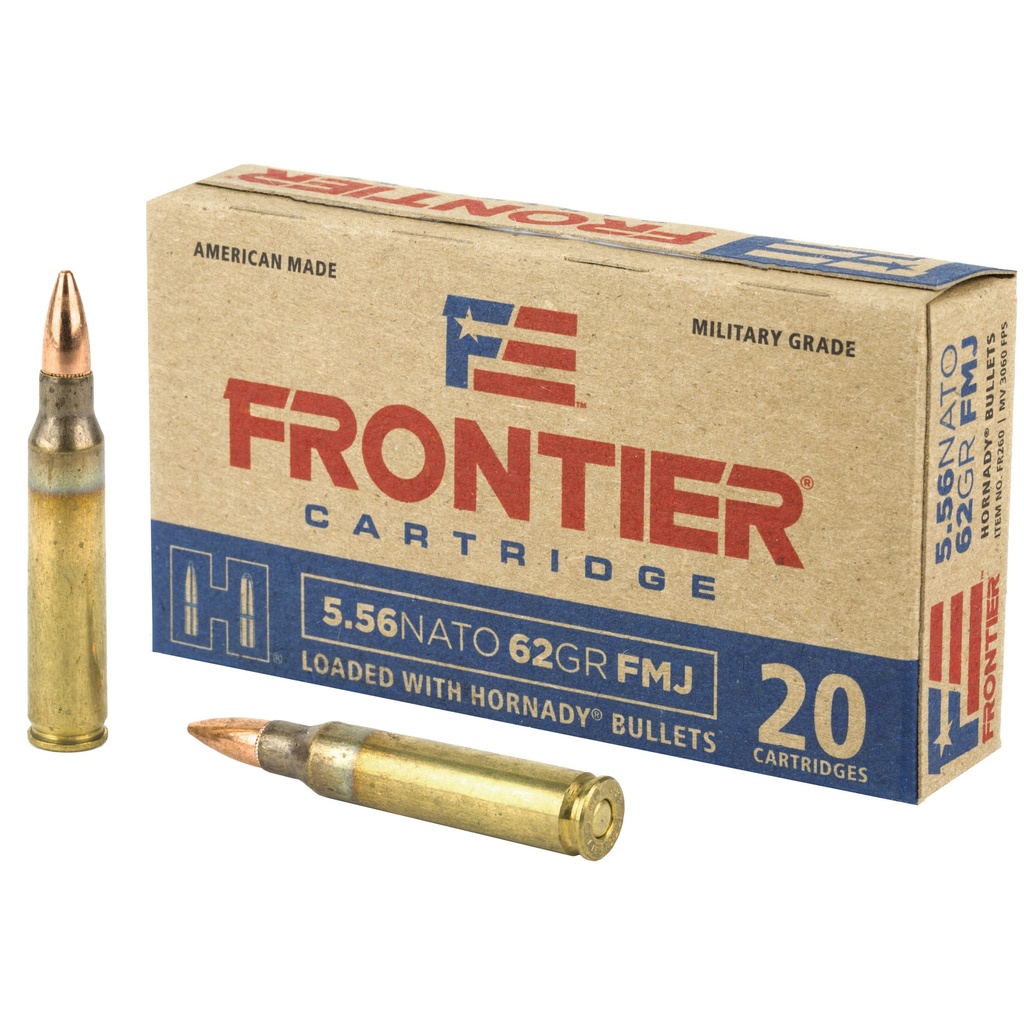 FRONTIER 556NATO 62GR FMJ 20/500