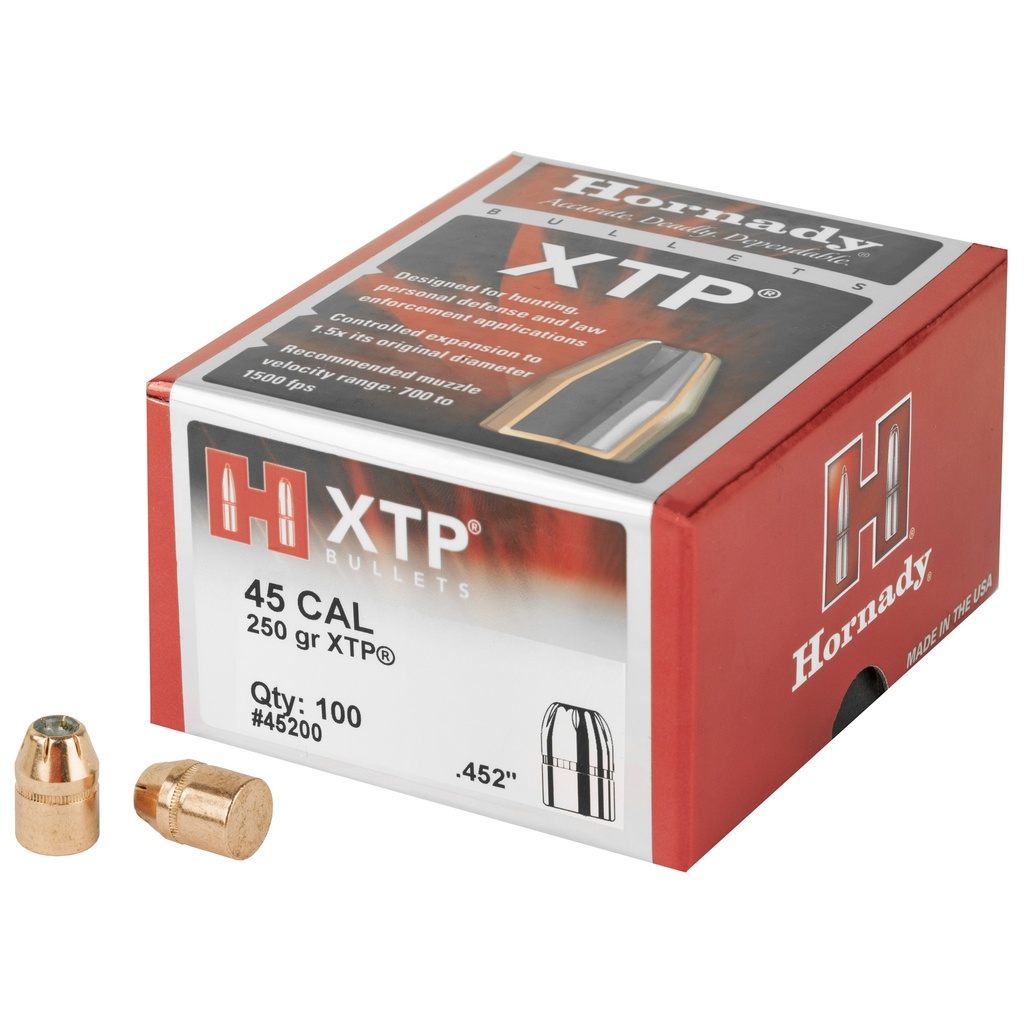 HRNDY XTP 45CAL .452 250GR 100CT