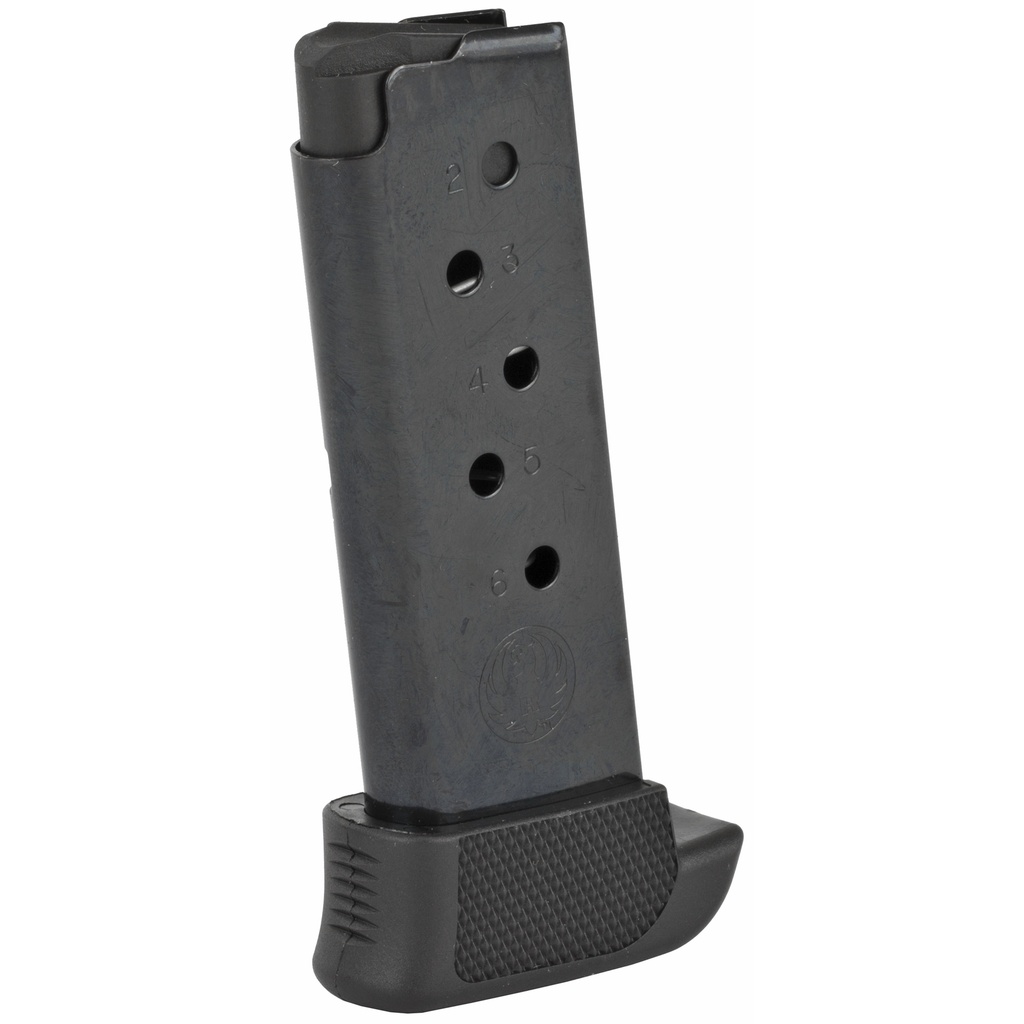 MAG RUGER LCP 380ACP 7RD BL W/EXT