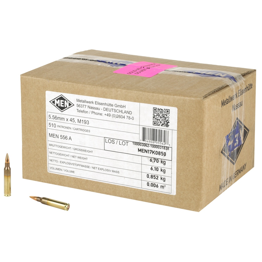 MAGTECH MEN M193 556NATO 55GR 510RD