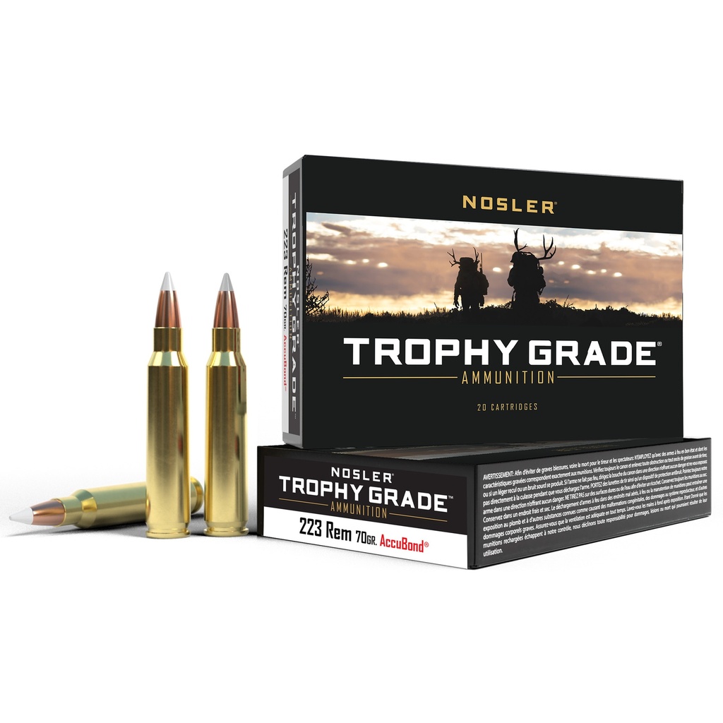 NOSLER TG 223REM 70GR AB 20/200