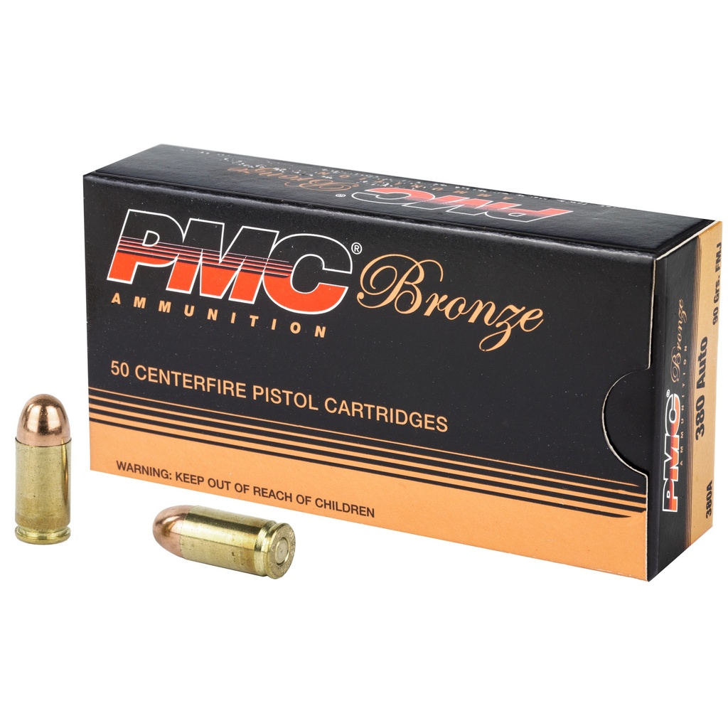 PMC BRNZ 380ACP 90GR FMJ 50/1000