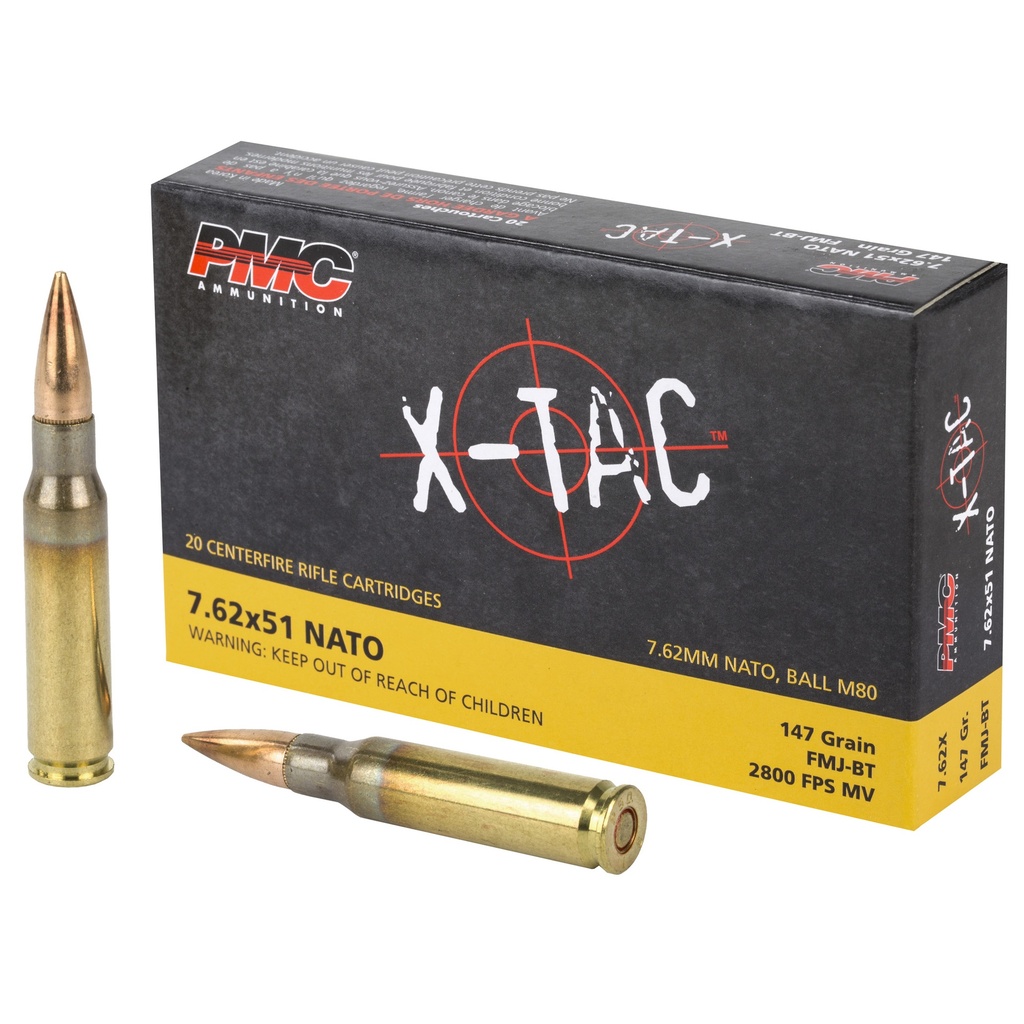 PMC XTAC 762NATO 147GR FMJ BT 20/500