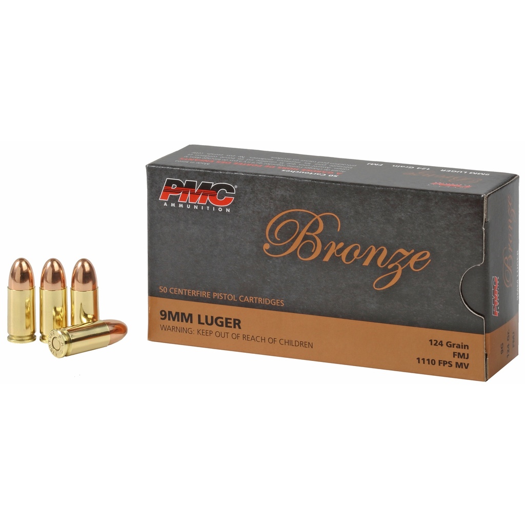 PMC BRNZ 9MM 124GR FMJ 50/1000