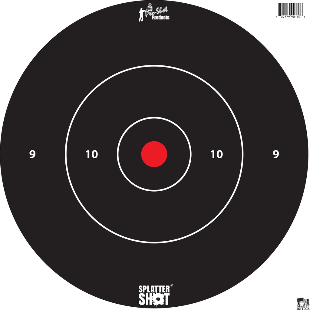 PRO-SHOT TARGET 12" WHT BULLSEYE 5PK