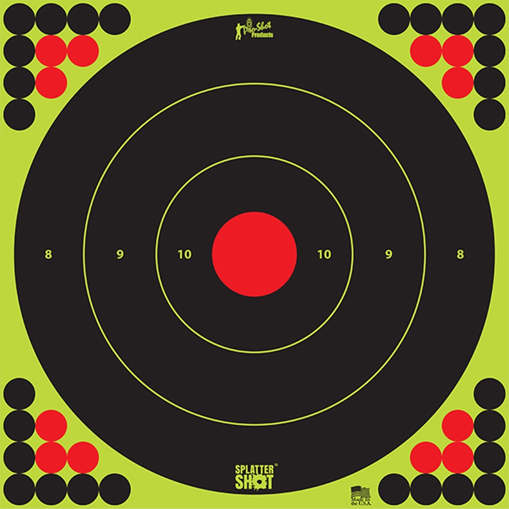 PRO-SHOT TARGET 17" GRN BULLSEYE 5PK