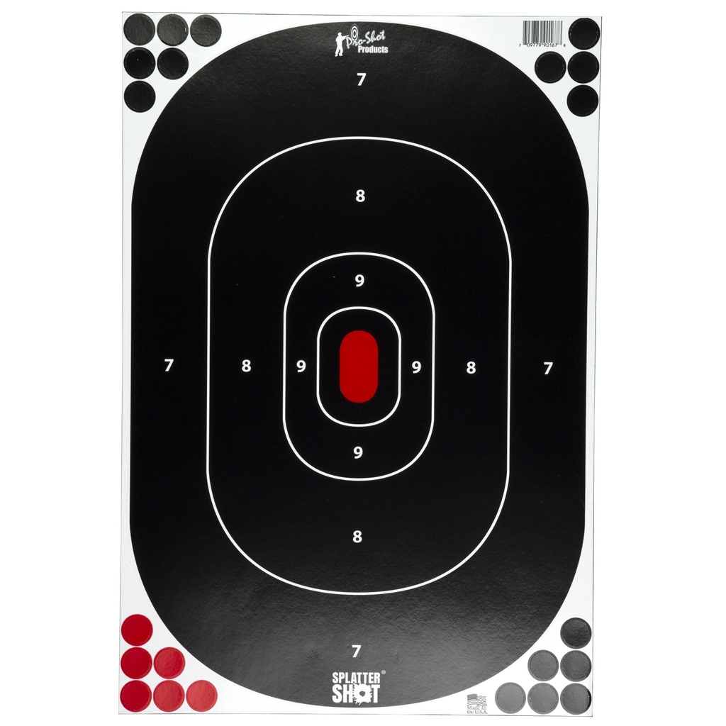 PRO-SHOT TARGET 12X17" SILH P&S 5PK