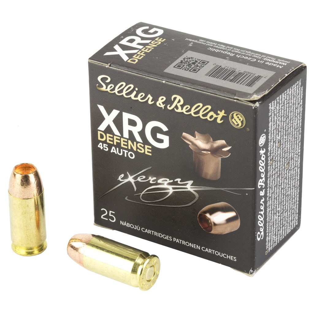 S&B 45ACP 165GR XRG 25/1000