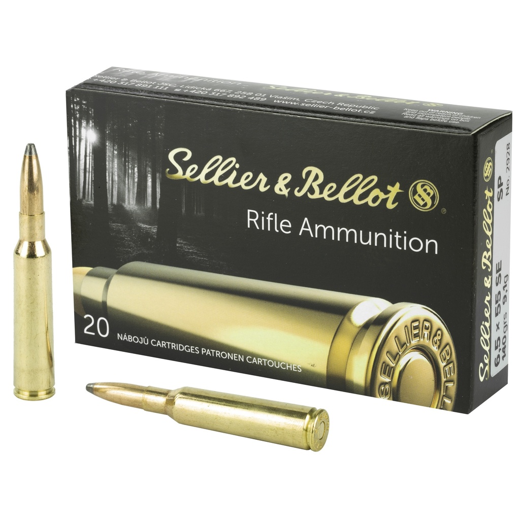 S&B 6.5X55SW 140GR SP 20/400