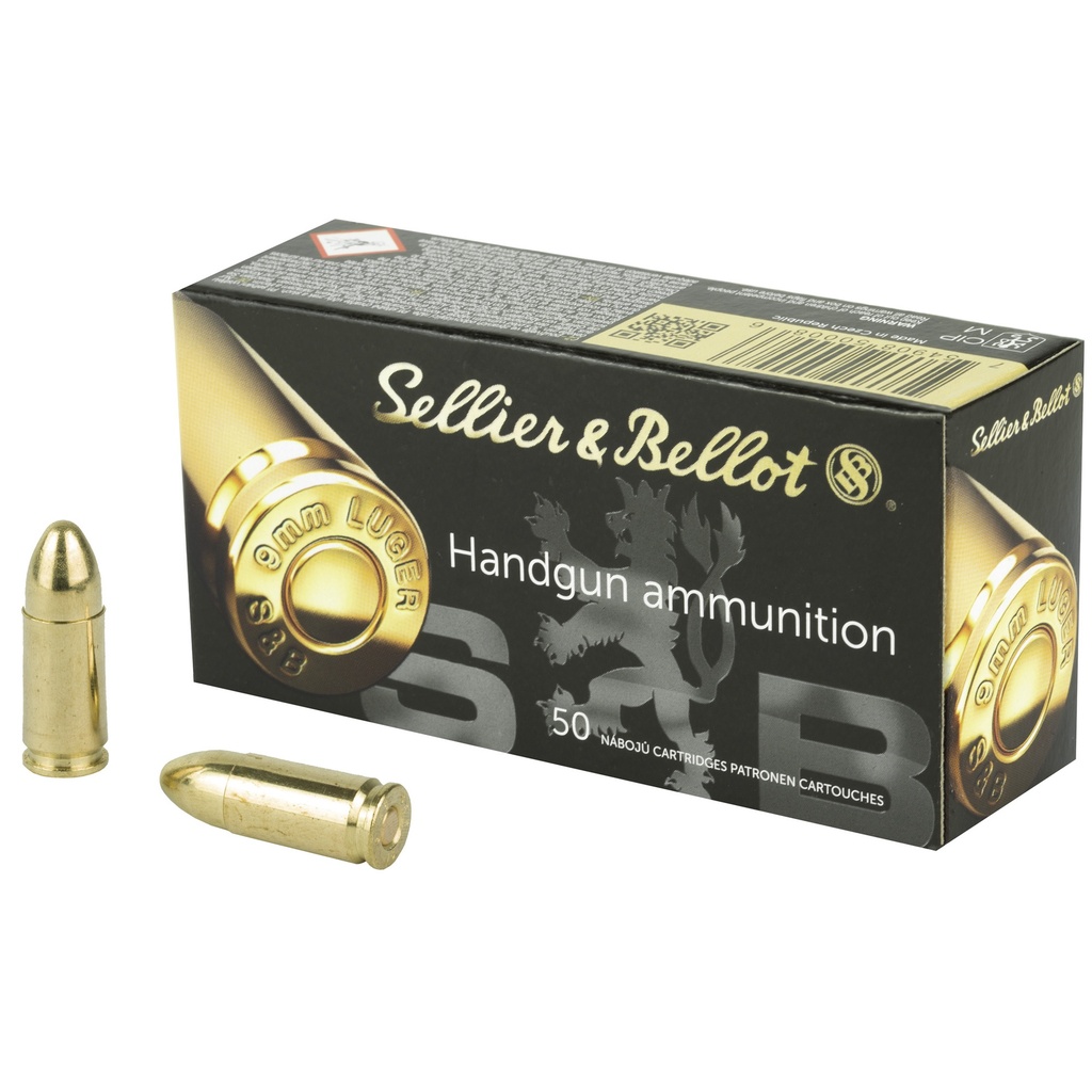 S&B 9MM 115GR FMJ 50/1000