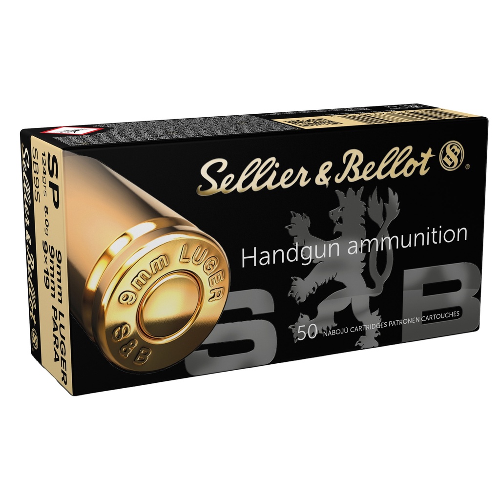 S&B 9MM NATO 124GR FMJ 50/1000