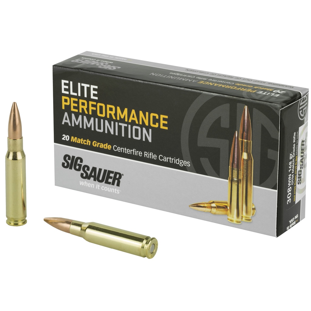 SIG AMMO 308WIN 168GR OTM 20/200