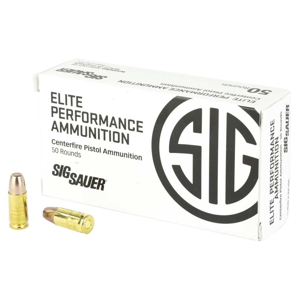 SIG AMMO 9MM +P 90GR FRANG 50/1000