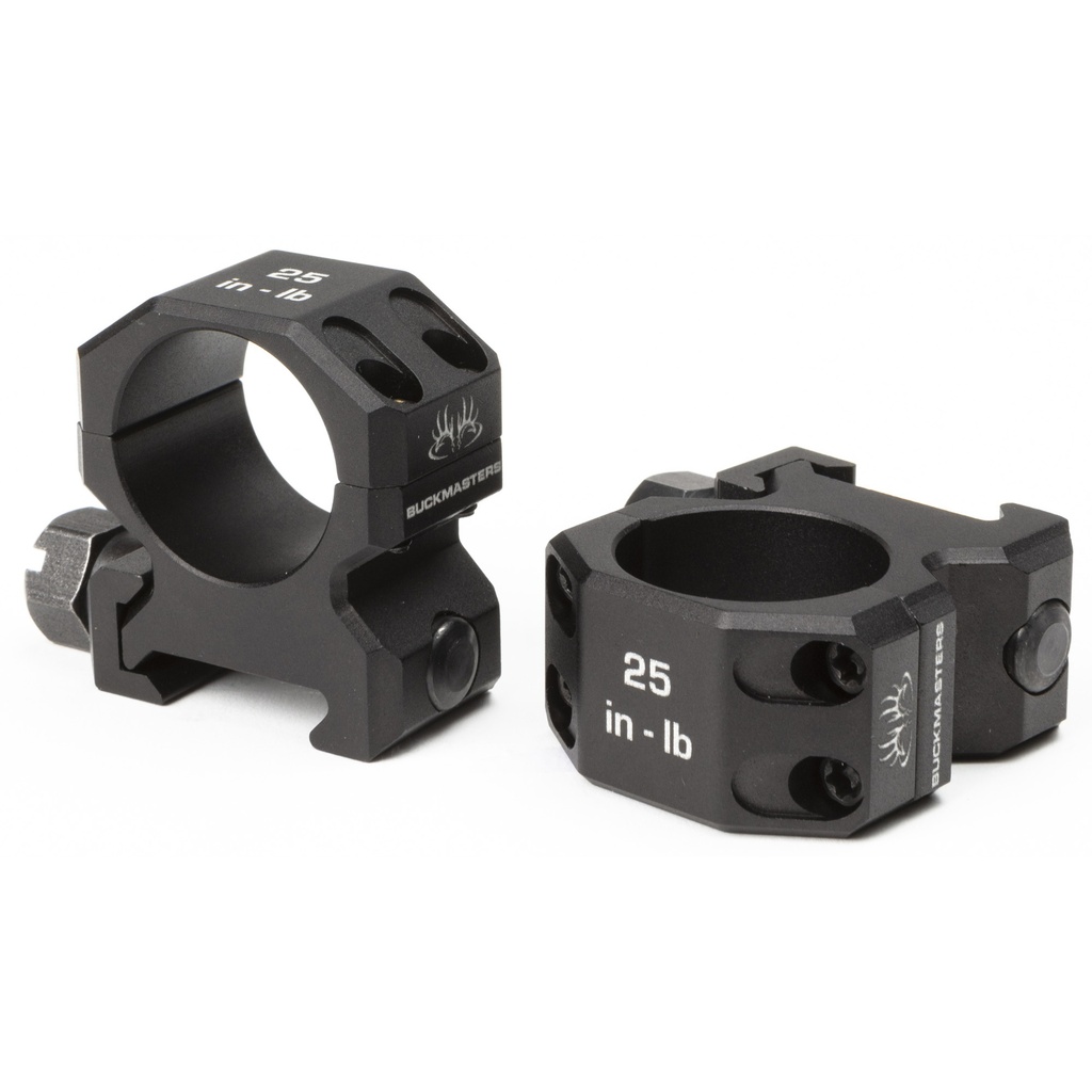 SIG BUCKMSTRS RINGS 1" ALUM LOW BLK