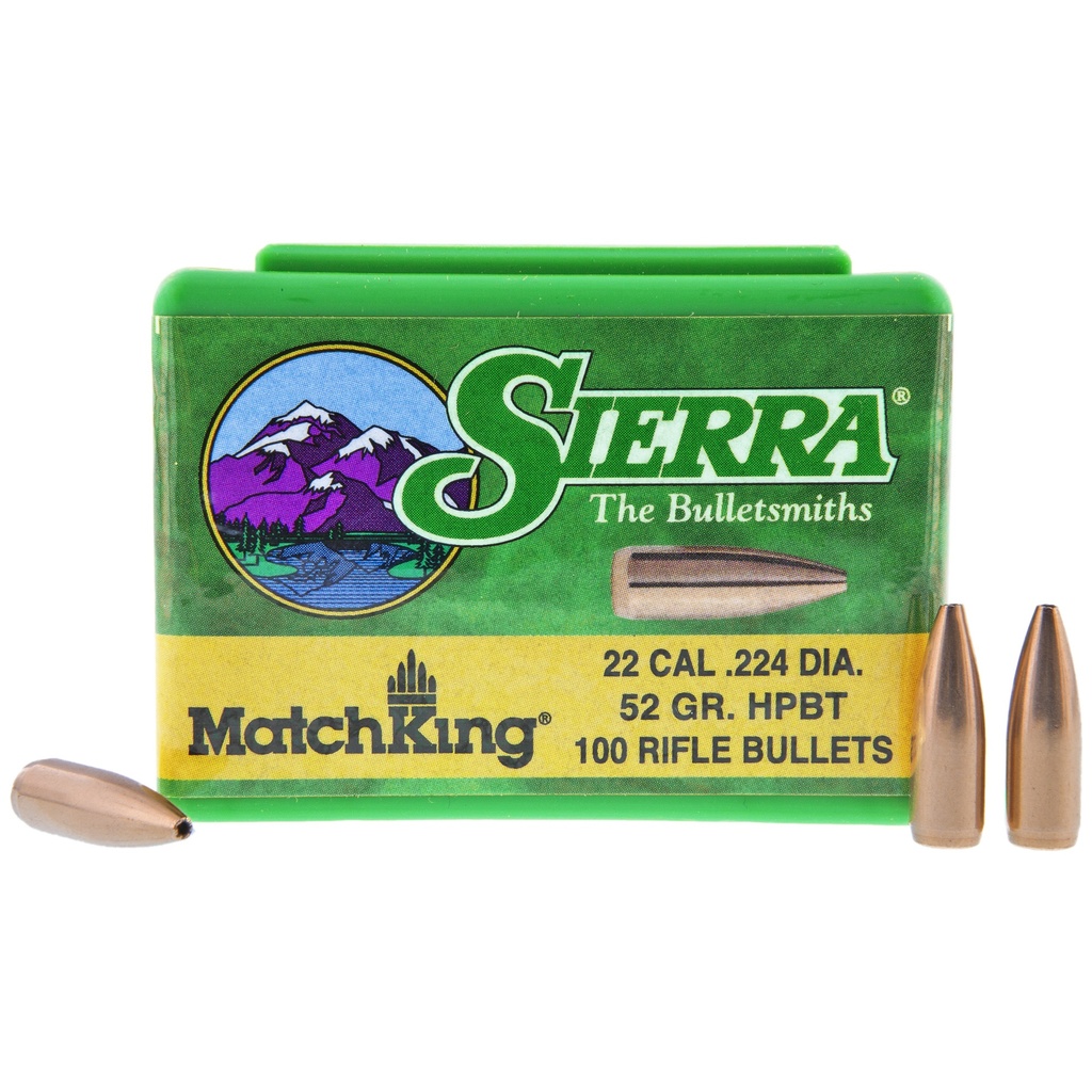 SIERRA MATCHKING .224 52GR 100CT